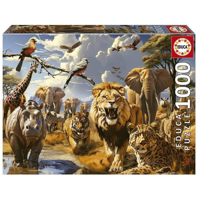 EDUCA - puzzel - 1000 stuks - wilde dieren