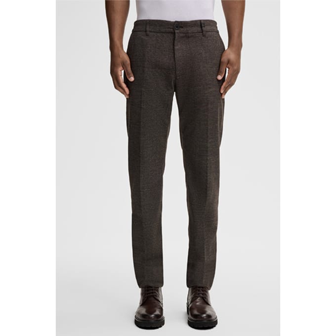 Chino Tius, bruin/antraciet met patroon