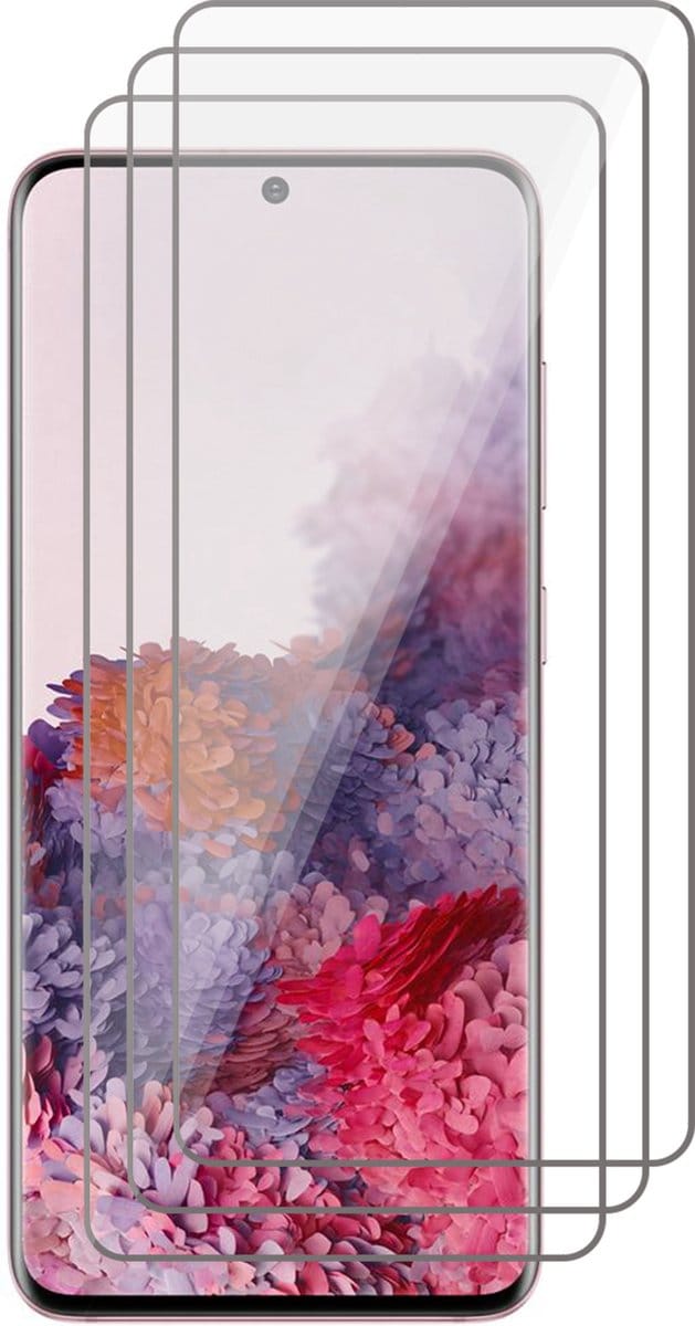 Screenprotector geschikt voor Samsung S20 Plus - Beschermglas Screen Protector - 3 stuks