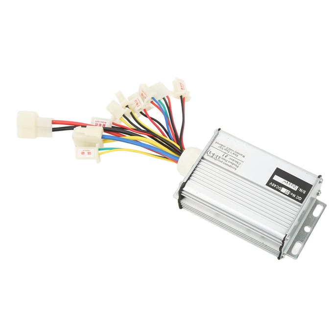 48V 1000W Controller met Kabelboom Borstelmotor Regelkast voor Elektrische Scooter Fiets white