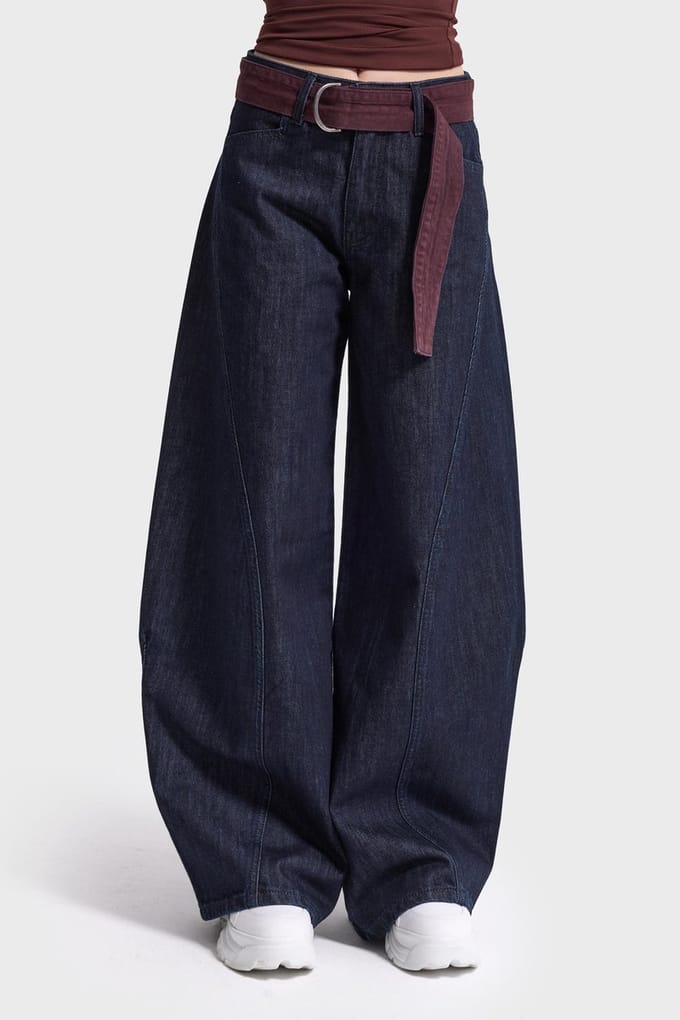It's Basic - BARREL BALLOON MID RISE JEANS