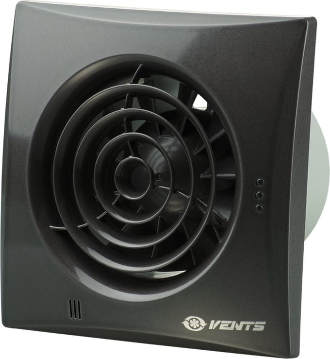 Vents Quiet badkamerventilator 100 mm - 97 m³/h - Zwart