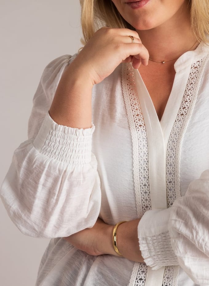 YEST CURVE Jill Tops - Off White - maat 0(46)