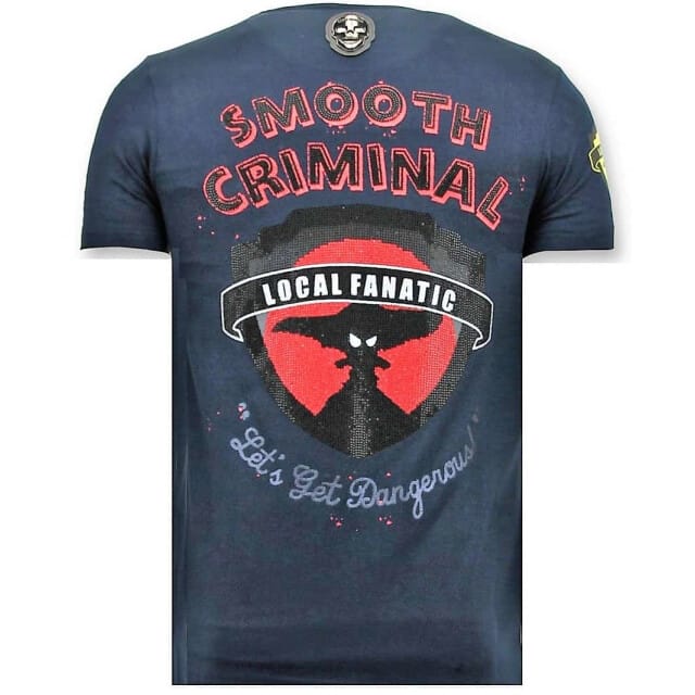 Exclusieve Heren T-shirt - Crime Empire - Blauw