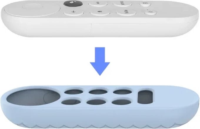 Knaak Luxe Soft Case Cover - Siliconen Hoesje Geschikt voor Google Chromecast (2020) - Wit