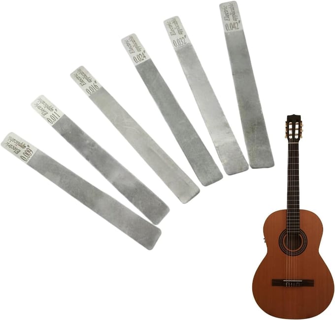 Fretvijl Set - Gereedschap Gitaar - Rand Afwerking - 6 Delig - 13 cm Lengte - Metaal