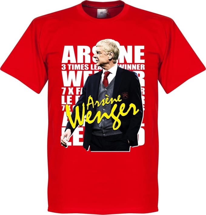 Arsene Wenger Legend T-Shirt - Rood - M