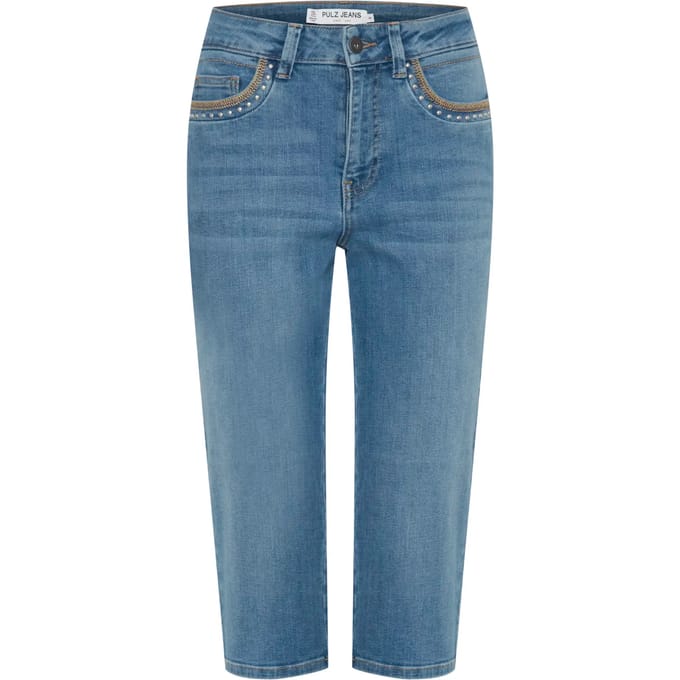 Damesjeans Pulz Jeans Fiona Capri
