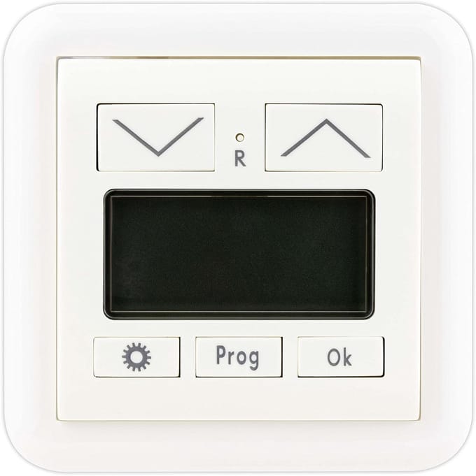 Witte Afdekking voor Timer - Vario Schakelmateriaal - Modulair en Stijlvol