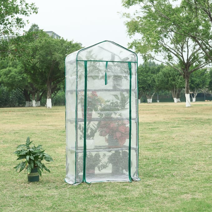 Tuinkas Chaam foliekas 158x69x49 cm wit