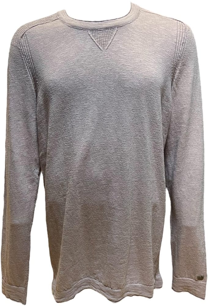 CAST IRON CREWNECK LINEN TRUI - MAAT XXL