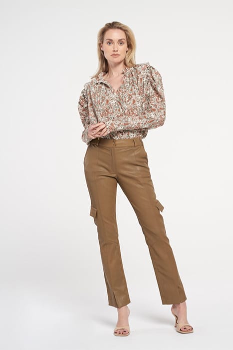 Ibana Peach Antique Gold Taglia: 36 | Pantaloni di pelle Outlet | Donna | Giallo