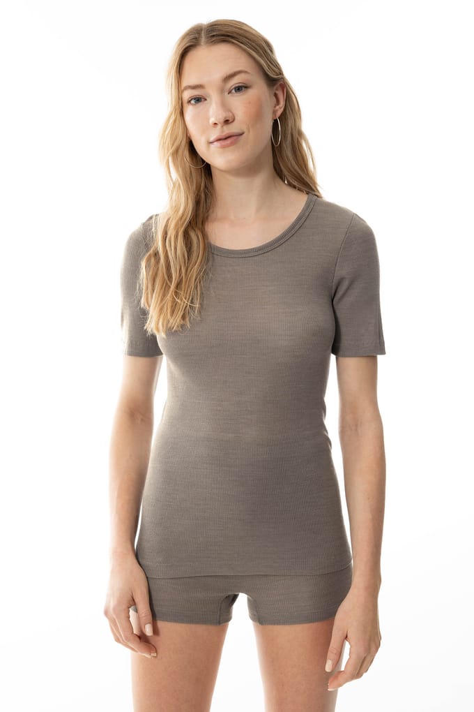 T-shirt Serie Wool Love Deep Taupe