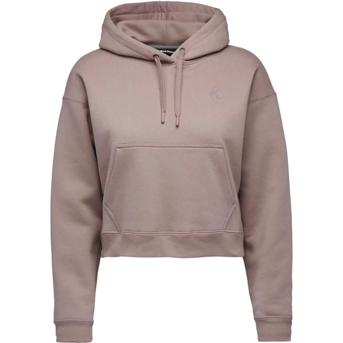Dames Hoodie Black Diamond Crop PO
