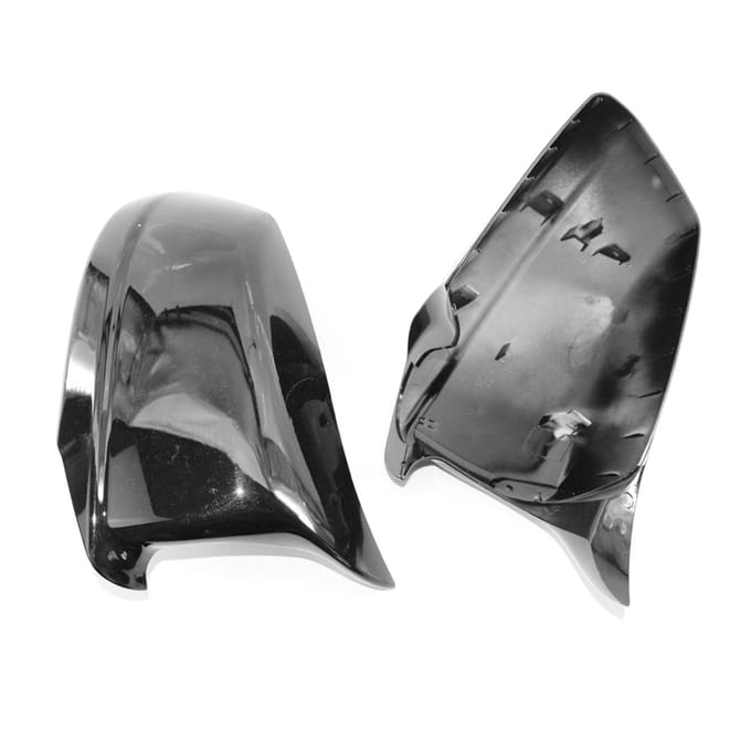 Lot de 2 coques de rétroviseurs latéraux pour BMW noir