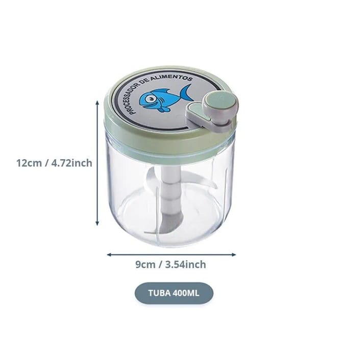 1Pc Handleiding Chopper Voor Groente Fruit Uien Peper Chopper Pull Mincer Blender Mixer Knoflook Crusher Keuken Gadgets lichtgroene kleur