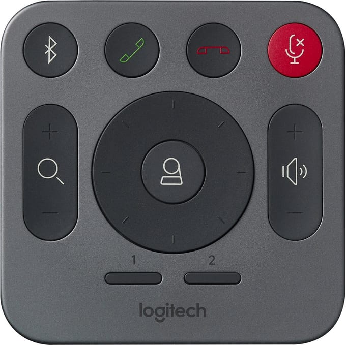Logitech Rally Ultra-HD ConferenceCam afstandsbediening RF Draadloos Webcam Drukknopen