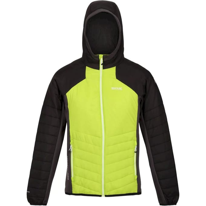 Regatta Heren Trutton Hooded Soft Shell Jacket (Helder kiwi/zwart)