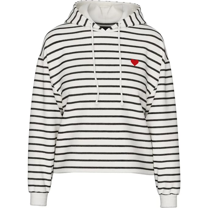 PIECES - PCCHILLI LS HOODIE STRIPES EMB NOOS BC - Meisjes - Sweaters