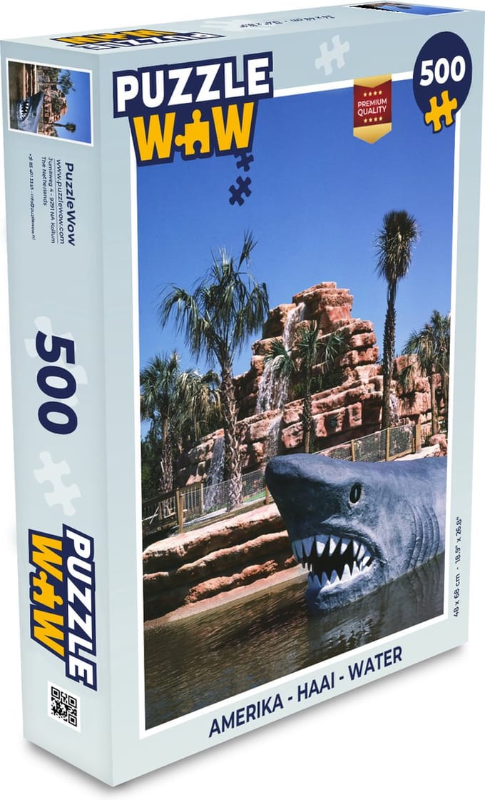 Puzzel Amerika - Haai - Water - Legpuzzel - Puzzel 500 stukjes