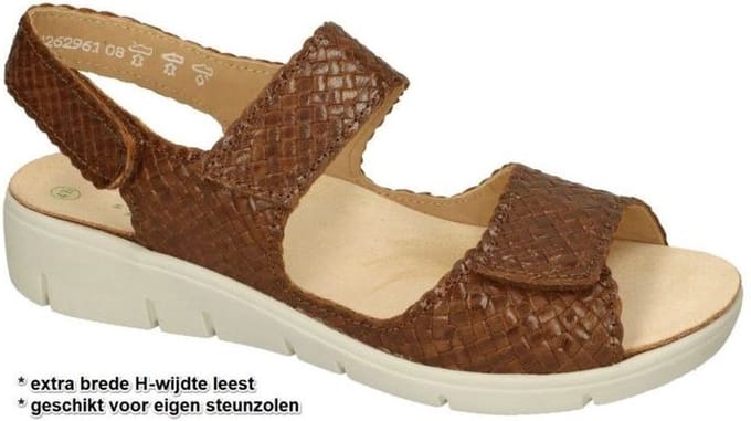 Solidus -Dames - bruin - sandalen - maat 41.5