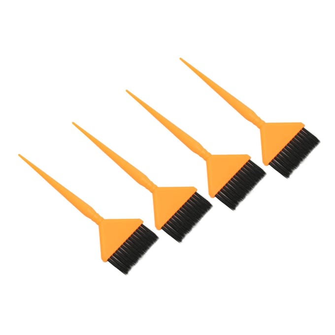 4 stuks Haarkleurkwasten Professioneel DIY Draagbare Haarkleur Applicator voor Thuis Schoonheidssalon orange