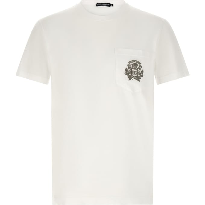 Dolce & Gabbana Witte Katoenen T-Shirt