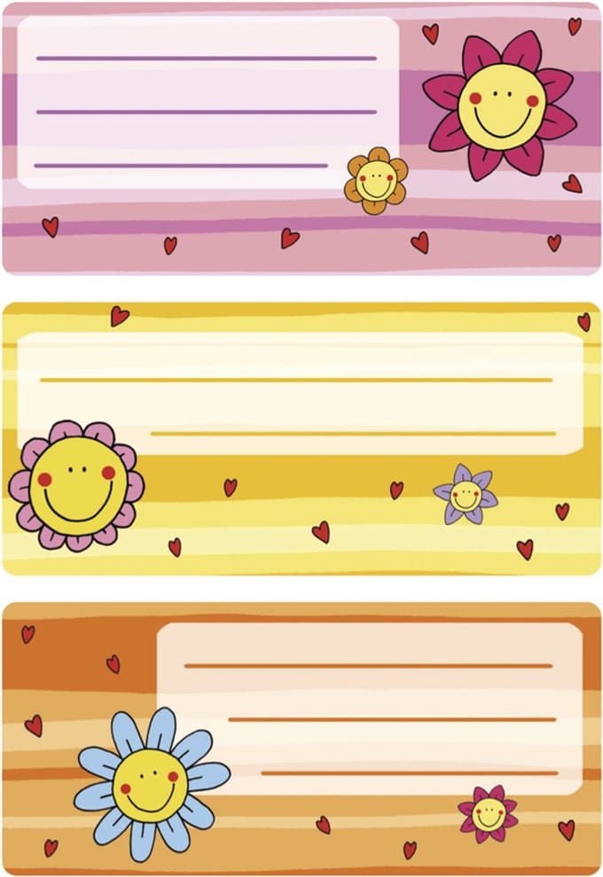 Bloem gezichtsstickers, 76 x 35 mm