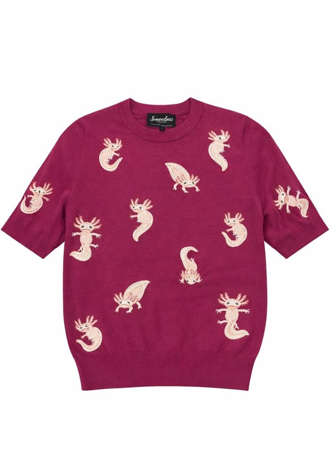 Succubus Clothing Axolotl Truitje Fuchsia