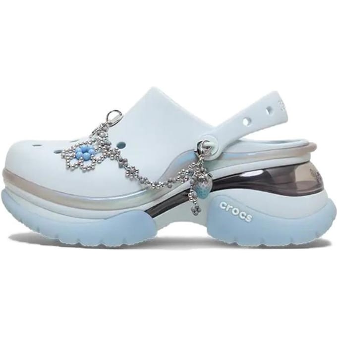 Crocs Little Dolphin Klompen Dames Steam Ice 33-34 white