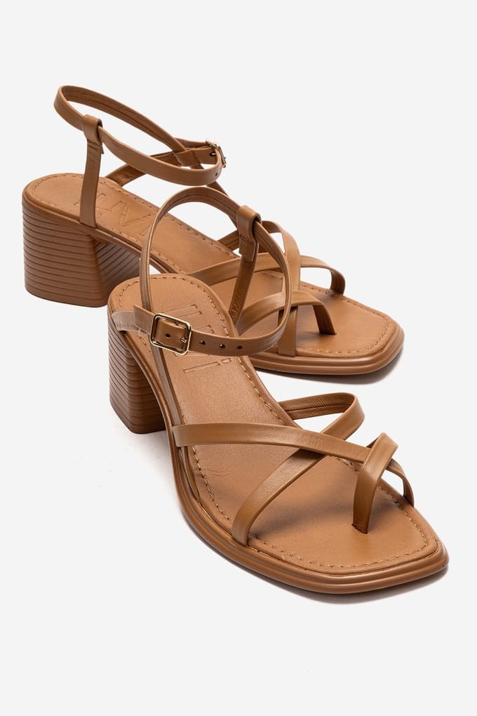 Lavish Leren Blokhak Sandaal (Dames)