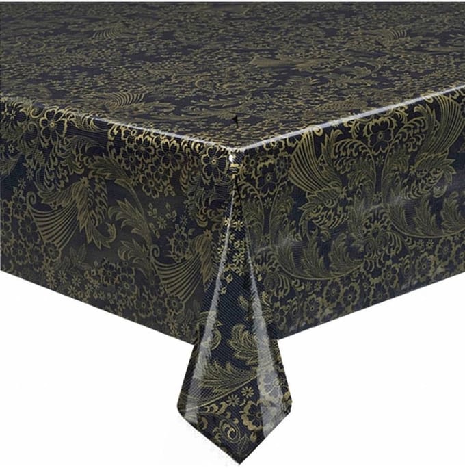 Atelier Du Baj Paraiso Black Mexicaans Tafelzeil - 250 x 120 cm