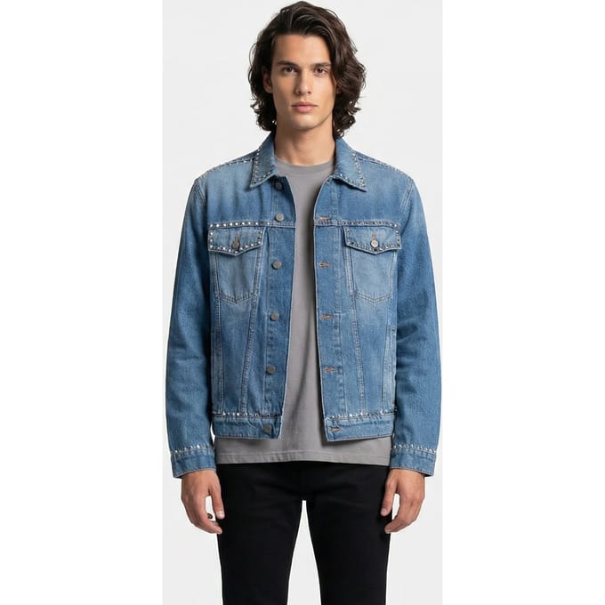 IRO Paris Artu Outerwear Light Blue Worn Taglia: M | Giacche di jeans Outlet | Uomo | Blu