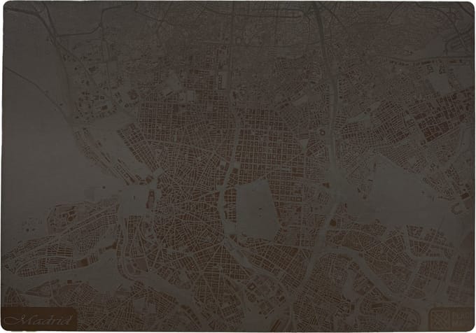 Place Maps Placemat Stadskaart Rotterdam - Kunstleer - Mosgroen - 1 Stuk