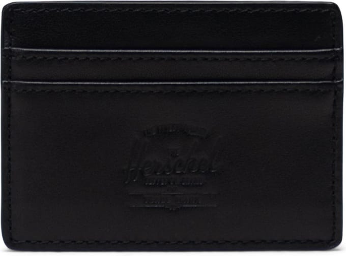 Charlie Leather RFID - Black / Kaarthouder - pasjeshouder met RFID blocking layer / leder / Beperkte Levenslange Garantie / Zwart