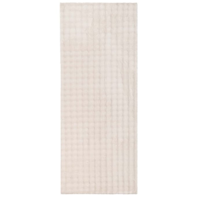 vidaXL - Binnen - kleed - SIROLO - Beige - 80 - x - 200 - cm - Polyester - Medium - Pile