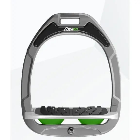 Verstelbare Ultra Grip Aluminium/Wit/Groen stijgbeugels Flex-On Green Composite