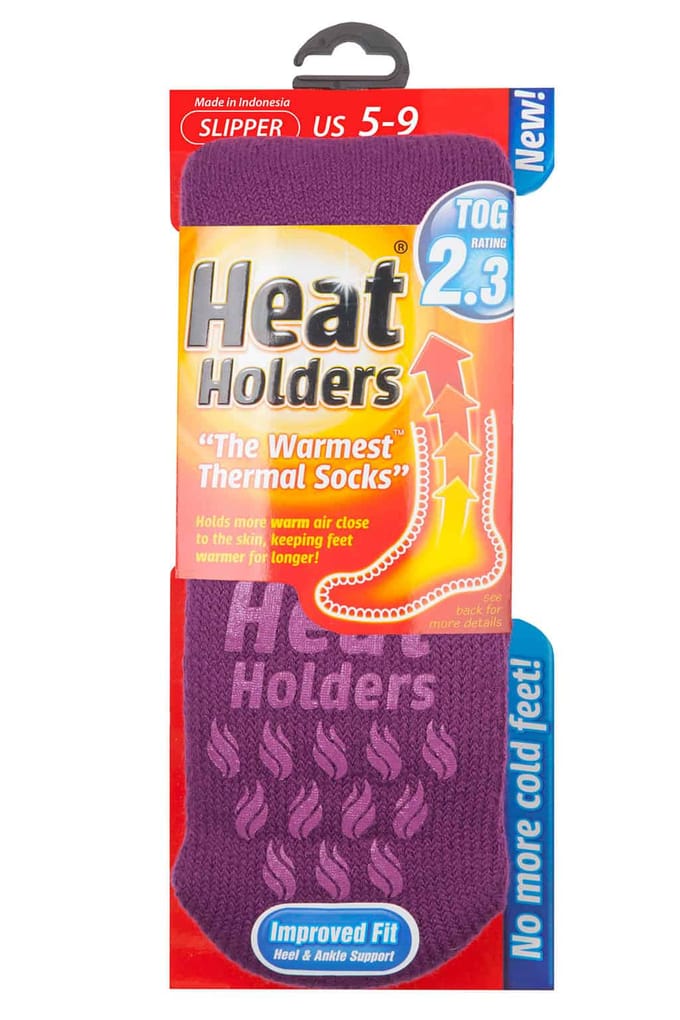 Heat Holders - Thermische pantoffelsokken voor dames - Lavendel