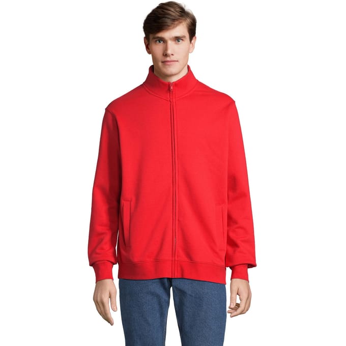 SOLS Cooper Full Zip jas voor volwassenen (Helder rood)