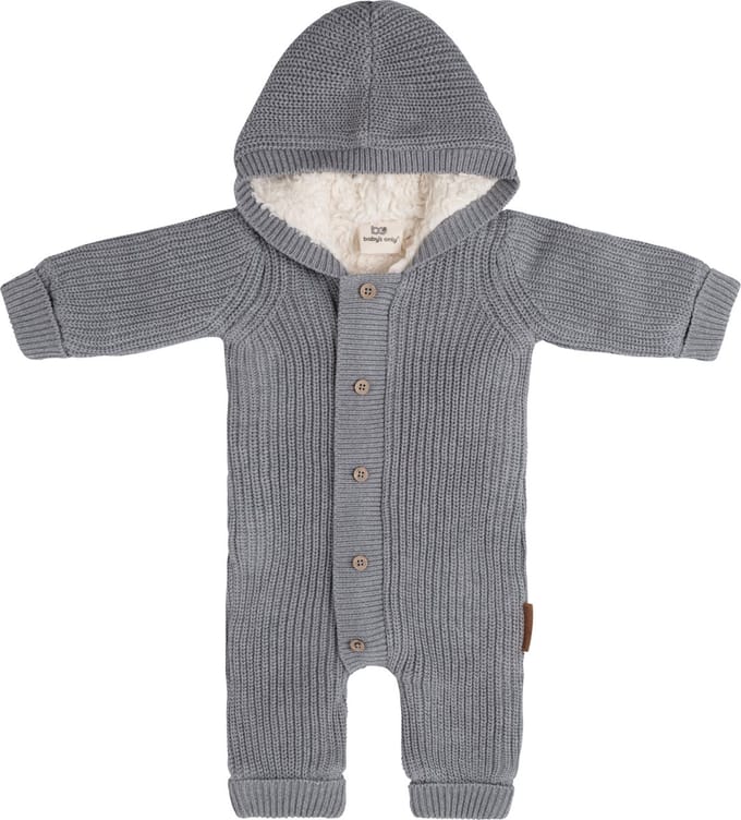 Baby's Only Overall teddy Soul - Grijs - 68 - 100% ecologisch katoen - GOTS