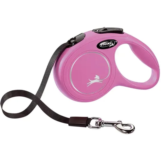 Flexi New Classic Tape - Hondenriem - Roze -  Xs - 3 m  - (<12 kg)