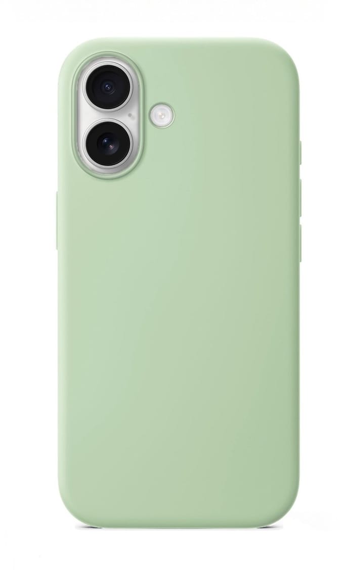 Solidenz Groen Siliconen Case geschikt voor iPhone 16 hoesje compatibel met MagSafe - Mint