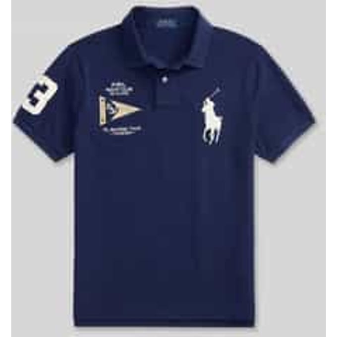 regular fit poloshirt van puur katoen met stitchings