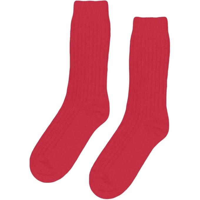 Wollen sokken Colorful Standard Merino Blend scarlet red