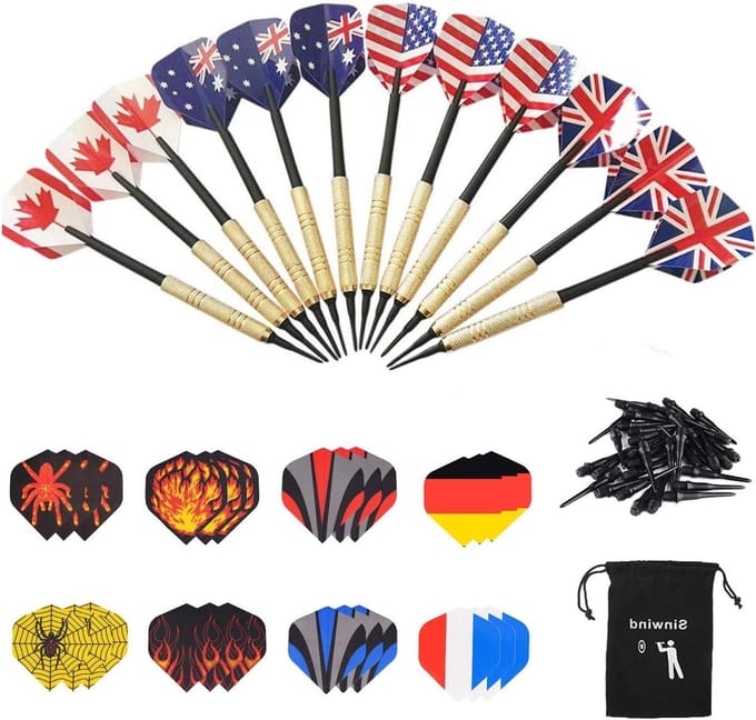 Dartpijlen Set - Zachte Darts - Darts Spelen - Professioneel Ontwerp - 12 Stuks - Multicolor