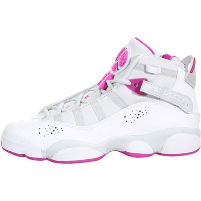 Jordan 6 Rings Platinum Fuchsia GS 323399-011 35.5