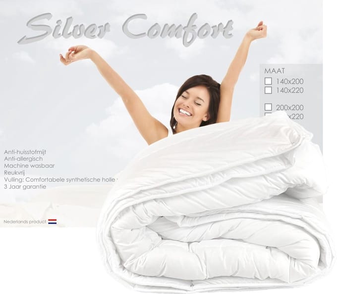 Silver Comfort 4-Seizoenen Dekbed - Eenpersoons - 140x200 cm