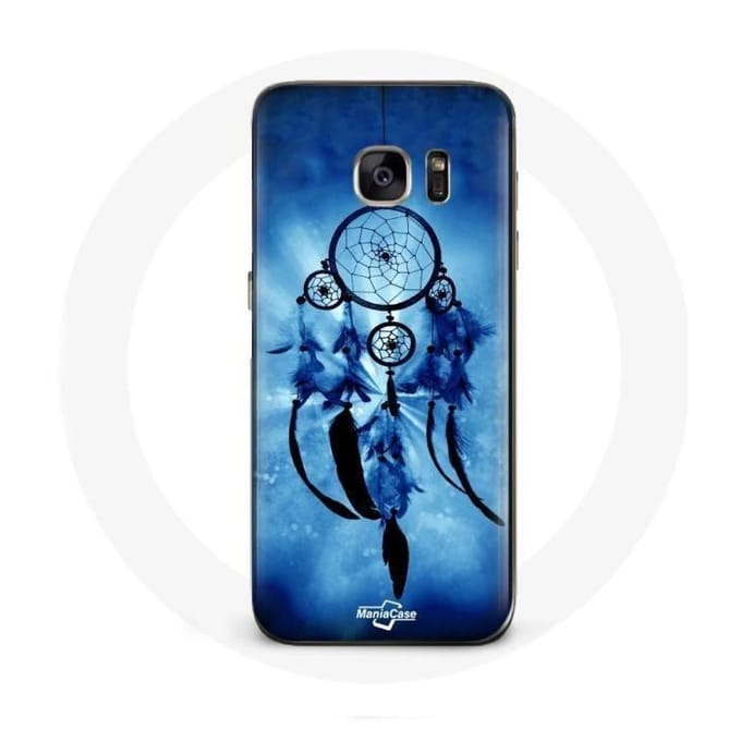 Coque - Samsung - Galaxy S7 - Attrape rêve - Souple - Protection synthétique bleu