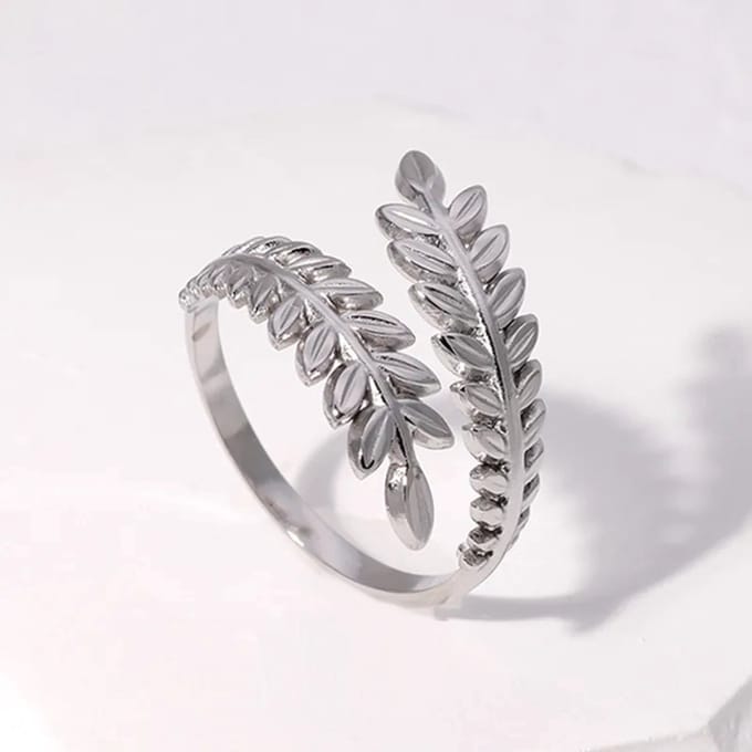 JewelGalerie-Ringen-Open Bladeren-Zilver