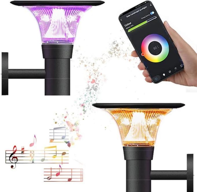 Solar Lantern Connected UFO RGBW IP65 Muur - RGBW - Kunststof - SILUMEN